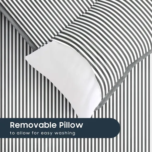 Vista 4 de Wake In Cloud - Tapete para siesta para niños pequeños con almohada y manta, tela 100% algodón, para niños y niñas de 3 años más en guardería