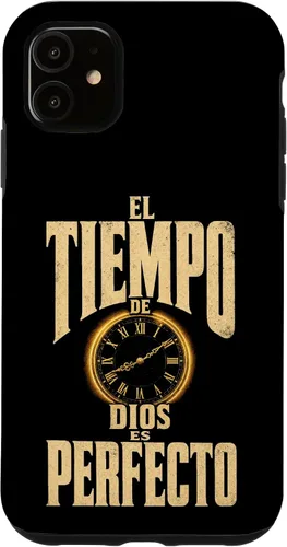 Vista 8 de Fe Cristiana El Tiempo De Dios ES Perfecto Vintage Clock Case for iPhone Air