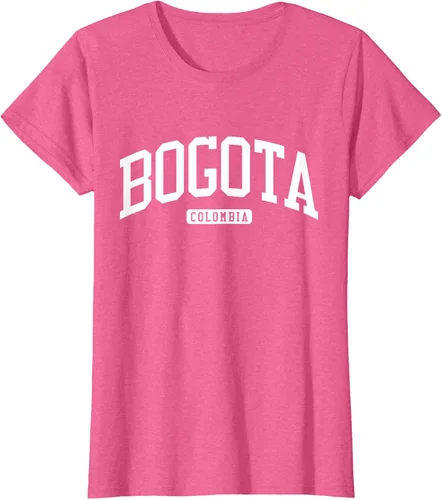 Vista 66 de Camiseta estilo universitario de Bogotá Colombia, Negro