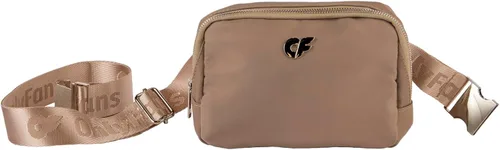 Vista 4 de Riñonera Elegante cangurera cruzada con correa ajustable para viajes y uso diario, Beige Bronceado, Bolsa de cinturón