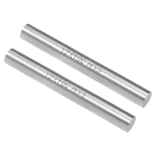 Vista 8 de uxcell 2 piezas varillas de metal redondas de acero, 2 mm x 200 mm de acero de alta velocidad (HSS) barra de torno herramienta, para eje engranaje