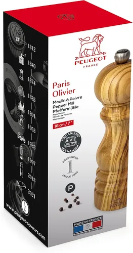 Vista 6 de Peugeot - Molinillo de pimienta manual Paris - Molinillo ajustable - Madera de olivo, natural