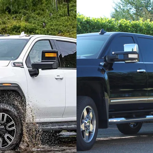 Vista 7 de ROCCS Luces intermitentes de señal de giro blancas DRL LED para espejo lateral de remolque, compatibles con Chevy Silverado GMC Sierra 2014–2019 OEM
