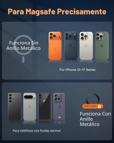 Vista 7 de APPS2Car Soporte magnético resistente para teléfono, brazo de aluminio, imanes N55 de doble anillo, se adapta a portavasos de 3 a 4 pulgadas, rótula