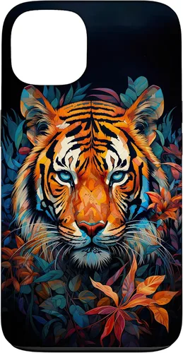 Vista 7 de Watercolor Tiger Face Design Wild Animal Big Cat Tiger Case for iPhone 17