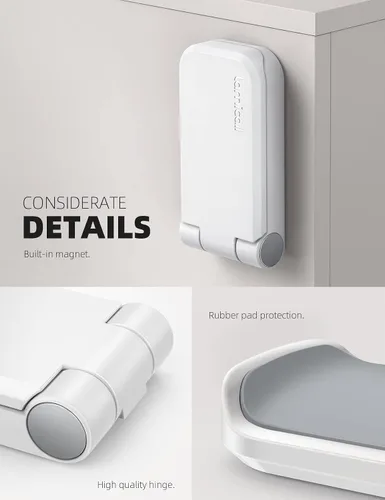 Vista 6 de Lamicall Soporte para auriculares, soporte adhesivo para auriculares, paquete de 2 soportes adhesivos para auriculares, clip para auriculares debajo