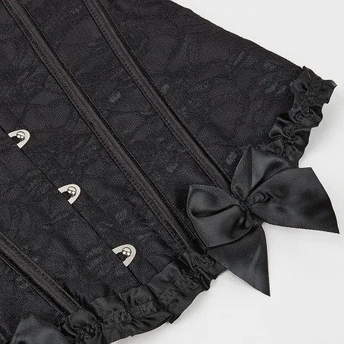 Vista 5 de ZHAIMA Parte superior de corsé de encaje para mujer, conjuntos de lencería floral de talla grande