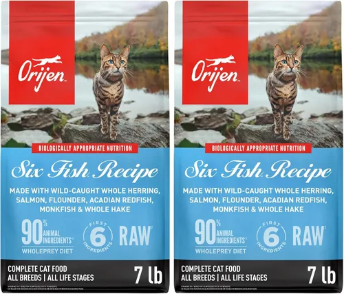 Vista 20 de ORIJEN Fit & Trim - Comida seca para gatos sin granos, altas proteínas, premium, bolsa de 4 libras