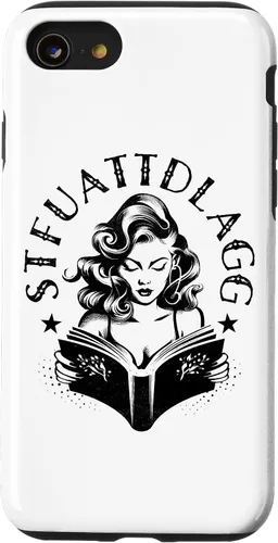 Vista 18 de Sexy STFUATTDLAGG Hot Woman Reading Spicy Good Book Love Case for iPhone 17