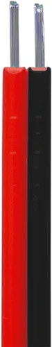 Vista 3 de 32,8 pies/10 m 2 pines 20 AWG Cable de extensión eléctrica de 2 conductores, línea de cable de conexión engarzado, rojo y negro, para cinta de LED