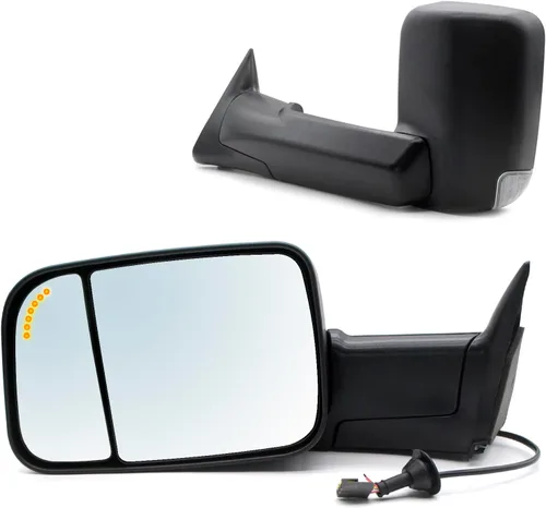Vista 8 de ReYee Cristal de espejo para 2001 2002 2003 2004 2005 2006 2007 2008 2009 2010 Volkswagen VW Beetle, lado izquierdo del conductor, plano