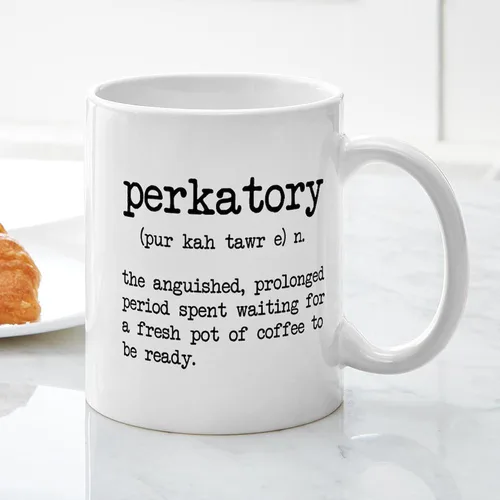 Vista 3 de CafePress Perkatory Mugs - Taza de café de cerámica de 11 oz (11.0 fl oz)