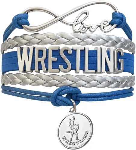 Vista 10 de Pulsera de encanto de lucha libre Sportybella - Joyería de lucha libre - Regalos personalizados deportivos para luchadores, equipos, mamás