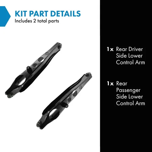 Vista 2 de TRQ Juego de brazos de control inferiores traseros compatibles con Honda CR-V 1997-2001