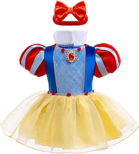 Vista 106 de Dressy Daisy Disfraz de princesa para bebé, disfraz de tutú de tul para cumpleaños, Halloween, traje con diadema