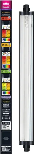 Vista 4 de Arcadia LumenIZE ProT5 - Kit de lámpara de reptil de 24 pulgadas de largo, 24 vatios, 14% UVB Dragón, luz inteligente UVB para reptiles, dragones