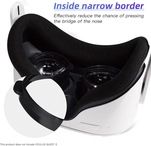 Vista 3 de Oculus Quest 2 Myopia Glass Frame (1 Set), Eyes Protective Glasses Accessories Set for Quest 2,Easy to Install(with Lens Polishing Mold)