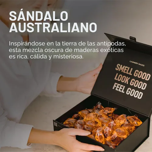Vista 2 de Laundry Sauce - Cápsulas de detergente perfumado de lujo y paquete de refuerzo de aroma (Sándalo australiano), cápsulas de lavado de ropa premium