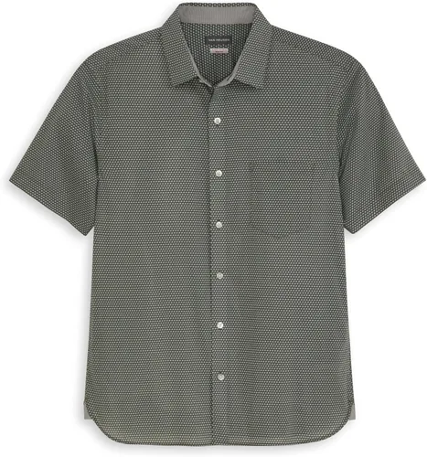 Vista 7 de Van Heusen Camisa de cuadros de manga corta con cuello abotonado para hombre sin arrugas