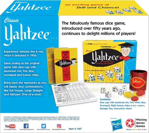 Vista 3 de Juego clásico de habilidad y azar Yahtzee., ninguno , Multicolor Emocionante juego de habilidad y azar, componentes originales, 2 o más jugadores