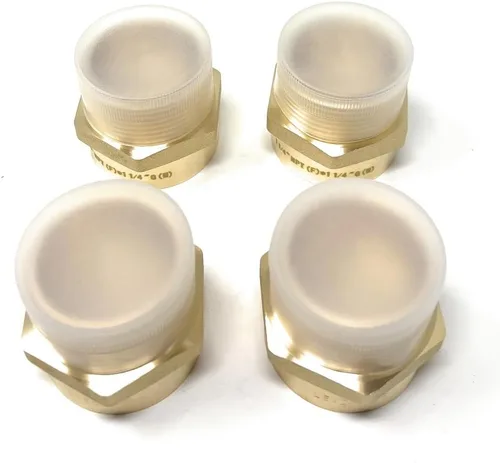 Vista 38 de Adaptador de latón sin plomo Cascada, rosca G británica BSPP macho a NPT hembra (1" x 1" (1 pieza))
