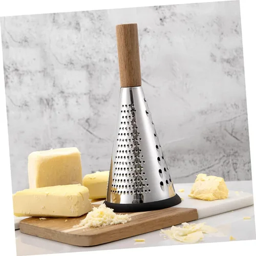 Vista 9 de Rallador de cocina Rallador de queso con mango, pelador de zanahoria, espiralizador de verduras, rebanador manual de mandolina, rebanador de queso