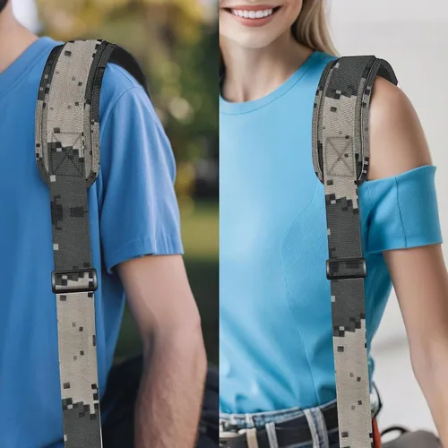 Vista 120 de ZINZ Correa de hombro universal de 59 pulgadas con almohadilla transpirable fija ultra gruesa, correa de hombro ajustable y resistente para bolsa