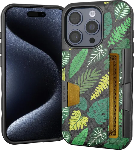 Vista 99 de Smartish Funda tipo cartera para iPhone 11 Pro - Wallet Slayer Vol. 2 [soporte protector delgado] tarjetero (seda) - Black Tie Affair