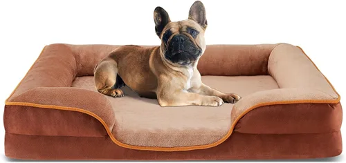 Vista 14 de DUMOS Cama redonda de felpa de piel sintética mullida para perros grandes, lavable a máquina, de 30.7 x 30.7 pulgadas, cama redonda antideslizante