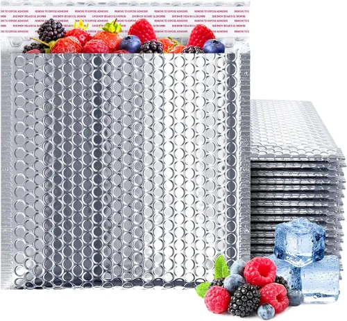 Vista 15 de ABC PACK & SUPPLY Sobres térmicos de burbujas, sobres aislados de papel metálico de 6 x 6 pulgadas, paquete de 10 sobres autoadhesivos impermeables