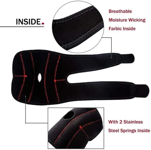 Vista 4 de Senston - Manga de compresión para codo - Codera de neoprene regulable - Soporte para codo - Da soporte y disminuye el dolor