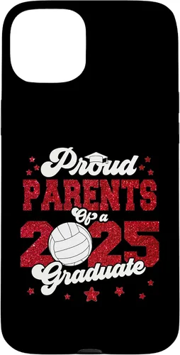 Vista 9 de iPhone 16 Parents of a 2025 Graduate Prom Graduation 25 VolleyBall Case