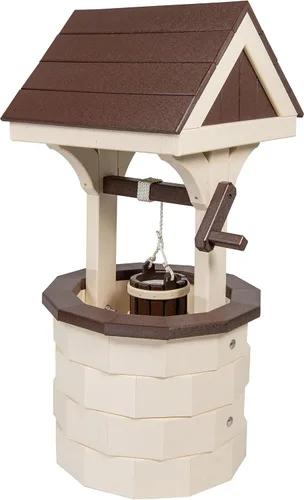 Vista 22 de Pequeño madera de poli madera de abedul y marrón deseando bien