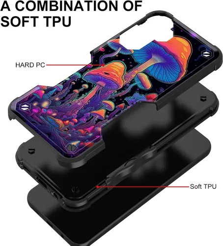 Vista 987 de Funda para Galaxy A14 5G, [Doble Capa][Protección contra Caídas de Grado Militar de 10 Pies] [Antideslizante] Funda Resistente a Prueba de Golpes