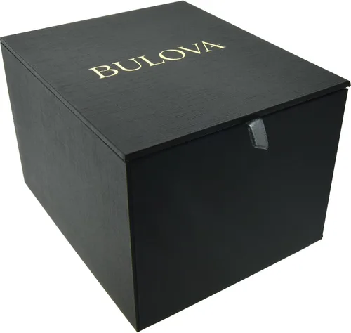 Vista 4 de Bulova Mens Dress Classic Quartz Two Tone Stainless Steel Watch, Patterned Dial, 39mm Plateado