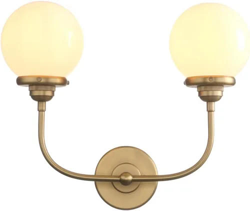Vista 10 de PERMO Aplique de Pared Industrial Vintage con Mini Pantalla Globo Redonda de Vidrio Transparente Soplado a Mano de 5.9" (Cromado)