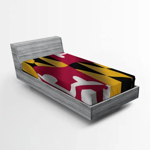 Vista 9 de Lunarable Sábana bajera deportiva, diseño de balón de baloncesto y salpicaduras de agua, funda de cama con bolsillo profundo elástico para mayor