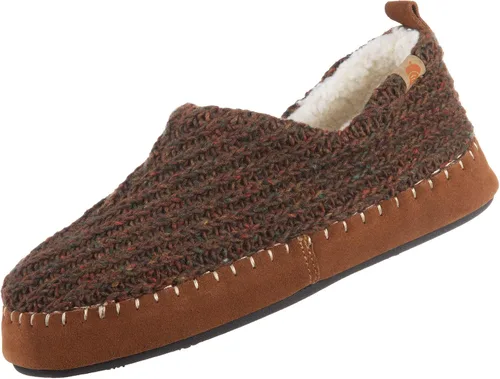 Vista 15 de Acorn - Pantuflas estilo mocasín para mujer Hojas marrones y rosadas