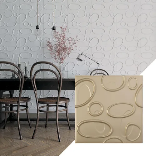 Vista 29 de Ekena Millwork WP20X20FEWH 19 5/8 pulgadas de ancho x 19 5/8 pulgadas de alto Felix EnduraWall Decorativo 3D Panel de pared cubre 2.67 pies cuadrados