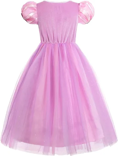 Vista 3 de JerrisApparel Vestido de princesa para niñas disfraz de Halloween cosplay fiesta