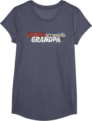 Vista 72 de RC Model Train Shirt Grandpa Train Boxcar HO Scale T-Shirt Negro