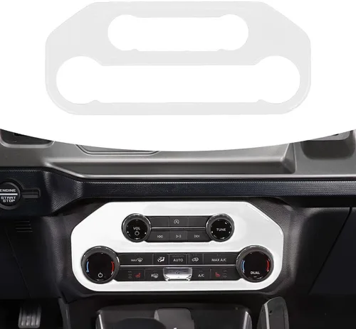 Vista 16 de RAZPOY para Bronco Cubierta del Panel del Interruptor de Aire Acondicionado, Moldura del Botón A/C de la Consola Central Compatible con Accesorios