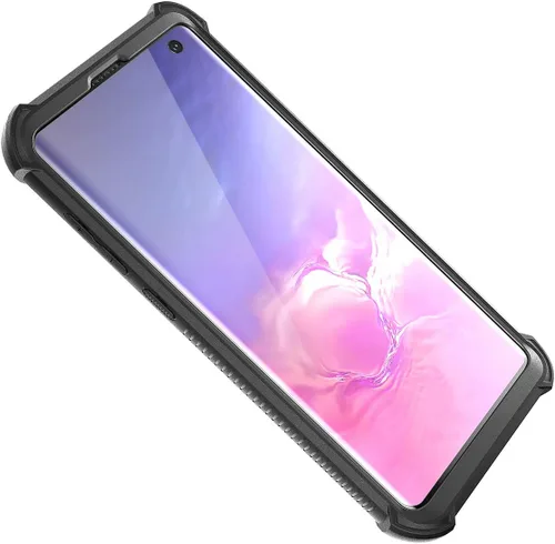Vista 5 de Dexnor Funda compatible con Samsung Galaxy S10 de 6.1 pulgadas, protección resistente, parte trasera dura, protector protector a prueba de golpes