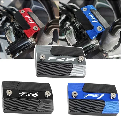 Vista 2 de Fluid Reservoir Cap for FZ1/FZ6/FZ8 FZ-1/FZ-6/FZ-8 FZ 1 6 8 FZ1 FZ6 FZ8 Motorcycle Front Brake Fluid Reservoir Cap Oil Cover