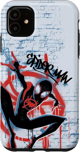 Vista 8 de Marvel Carcasa con graffiti de Spider-Man Into The Spider-Verse para iPhone 17