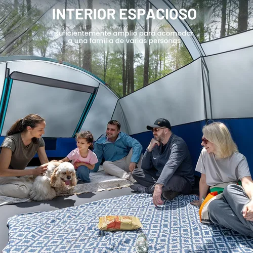 Vista 5 de TIMBER RIDGE 8 Person Family Camping Tent with Screen Porch