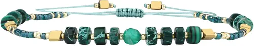 Vista 17 de KELITCH Pulsera de la amistad de ágata de cristal, hecha a mano, pulseras ajustables para mujer Beige