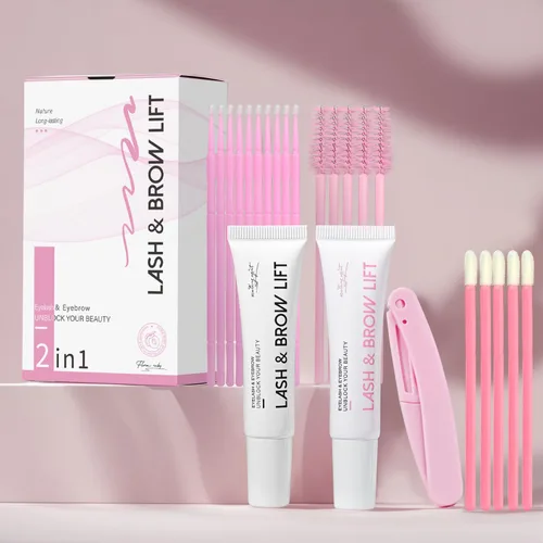 Vista 9 de Kit de levantamiento de pestañas, rizos de larga duración, herramientas de elevación de cejas para bricolaje en el hogar y salón de belleza 8-Week
