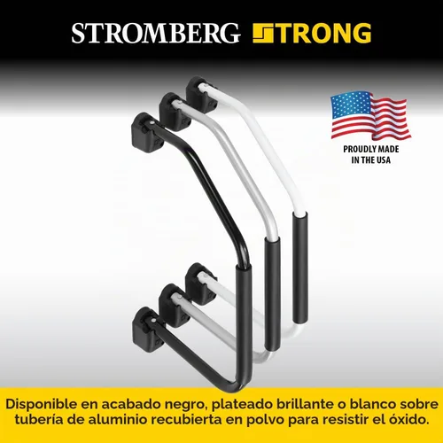 Vista 6 de Stromberg Carlson (AM-200) Lend-A-Hand. Manija de asistencia blanca con agarre de espuma