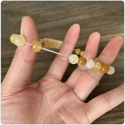 Vista 7 de PEAS Joyería de moda Pulsera de piedra curativa Pulsera elástica de energía de cristal